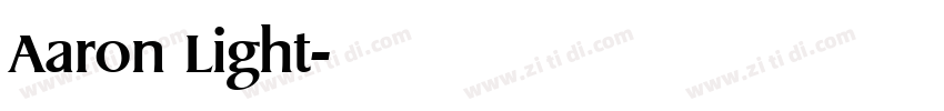 Aaron Light字体转换